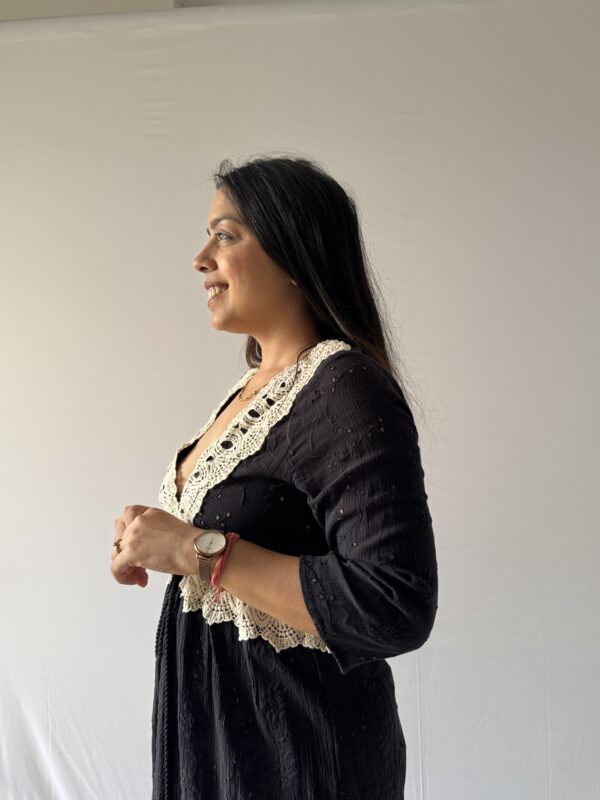 Midnight Lace Charm Dress - Image 3